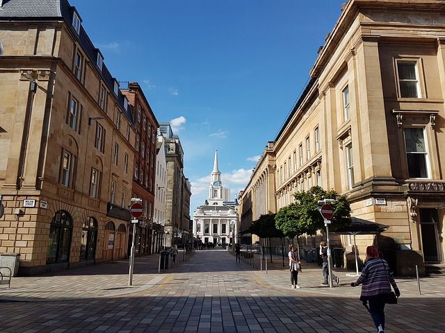 Glasgow city centre commercial buildings