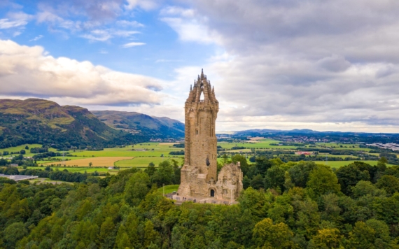 The Wallace National Monument in honour of William Wallace (Braveheart) in Stirling, Scotland (United Kingdom)