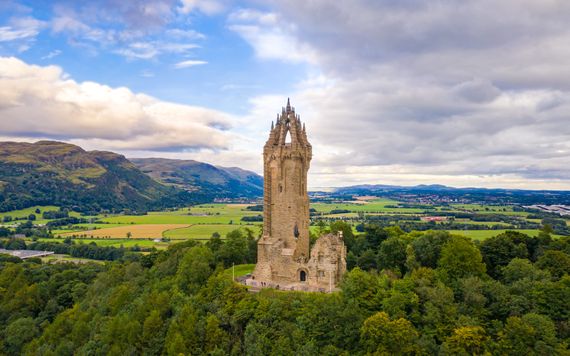 The Wallace National Monument in honour of William Wallace (Braveheart) in Stirling, Scotland (United Kingdom)